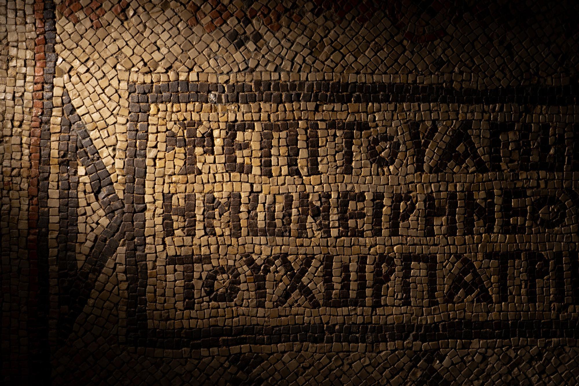 A Byzantine Mosaic with Inscription