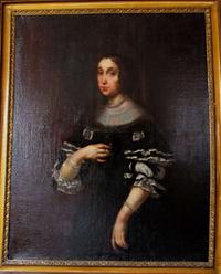 Attributed to Sir Peter Lely (British, 1618-1680) portrait of a lady from the court of charles ii