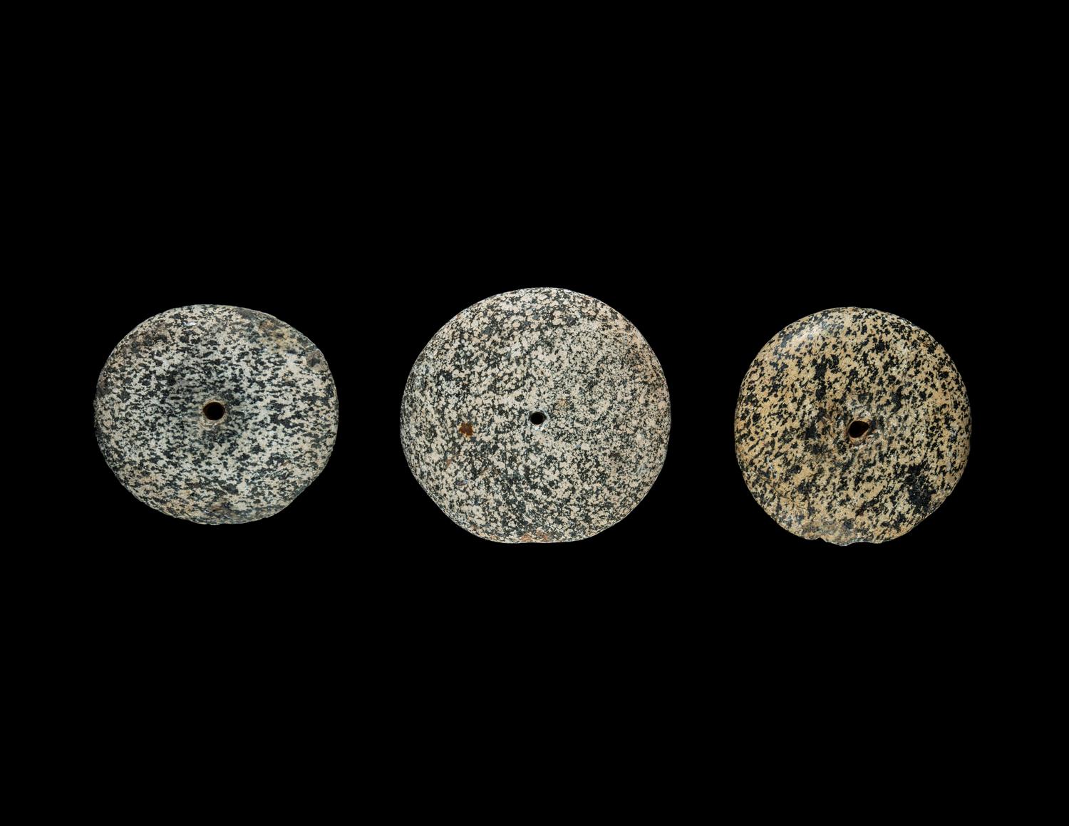 Three Neolithic Stone Discoidals