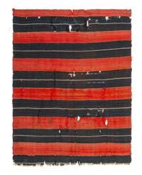 Navajo Banded Moki Pattern Blanket / Rug