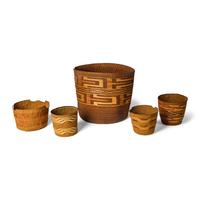 Tlingit Baskets, with False Embroidery