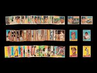 A Group of Assorted 1956, 1958, 1959, 1961, 1962 Topps Baseball Cards Including Ted Williams and Roberto Clemente,