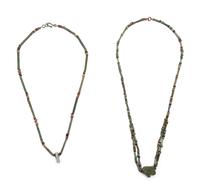 Two Egyptian Bead and Faience Necklaces