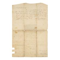 [Labor] Partially-Printed Indentured Servitude Agreement, Baltimore, 1790