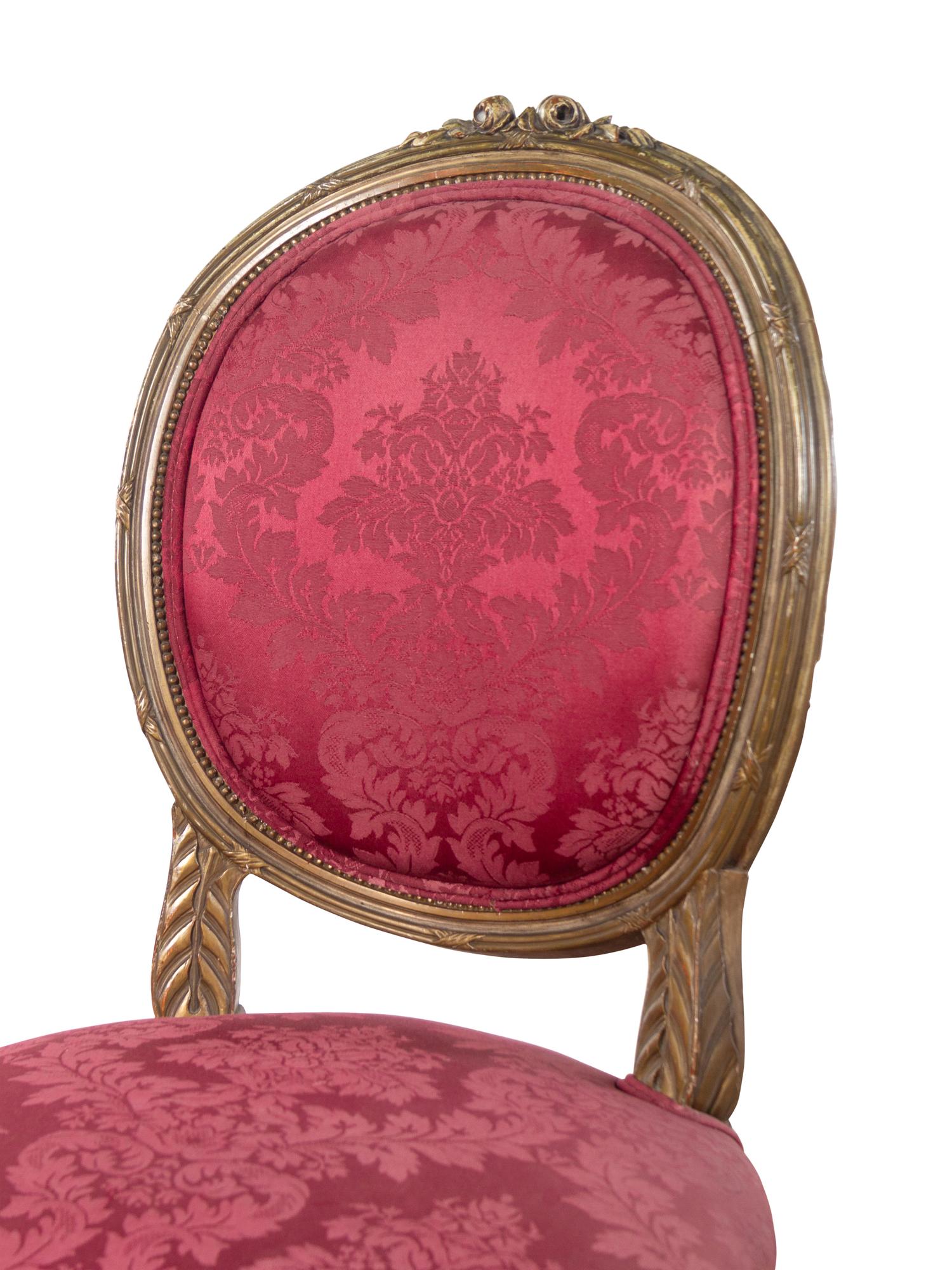 A Louis XVI Style Painted Salon Suite