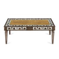 A Painted and Églomisé Low Table