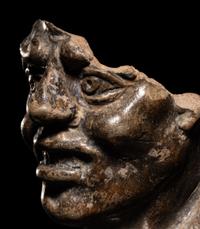A Hellenistic Terracotta Grotesque Mask