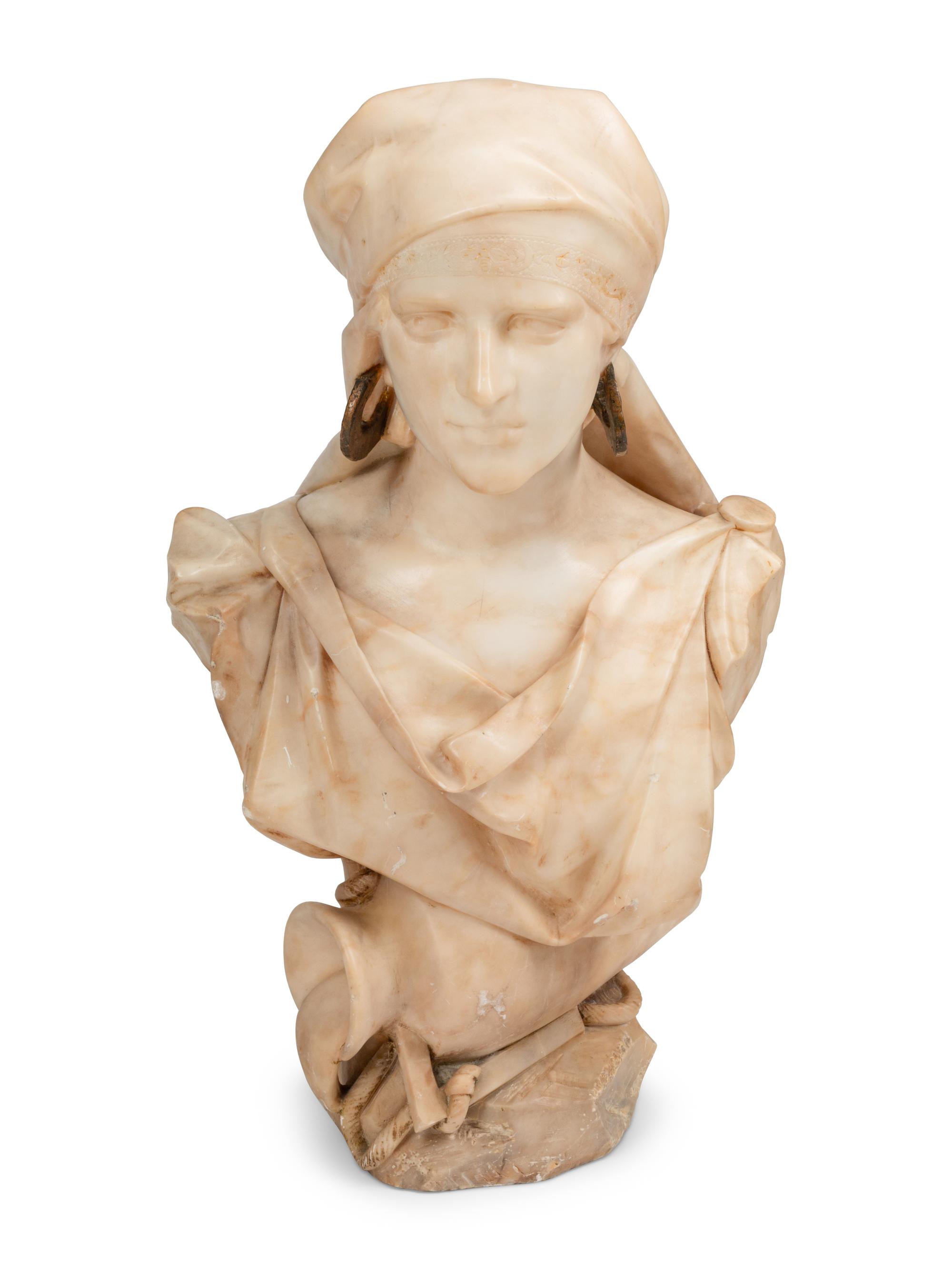 An Italian Alabaster Bust