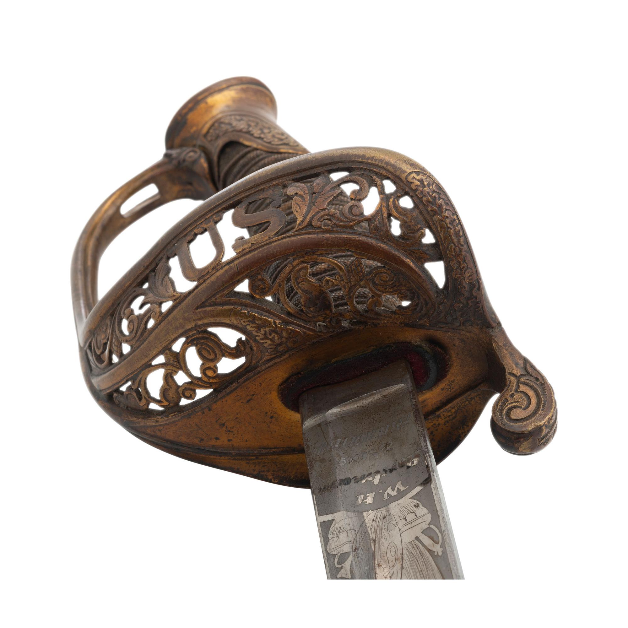 Horstmann Model 1850 Staff and Field Officer's Sword Presented to Lt. Colonel (General) James Selfridge - 46th PA Infantry