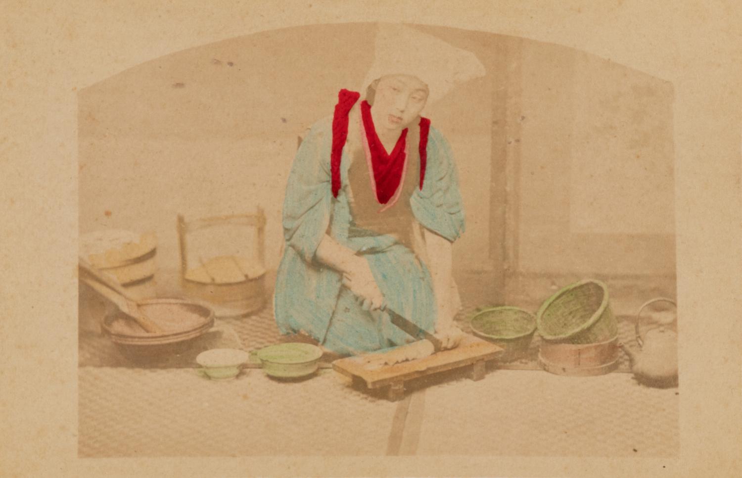 Four Japanese Hand Tinted Photographs