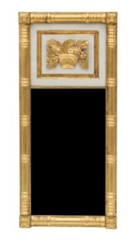 An American Giltwood Mirror Height 33 1/2 x width 15 x depth 2 inches