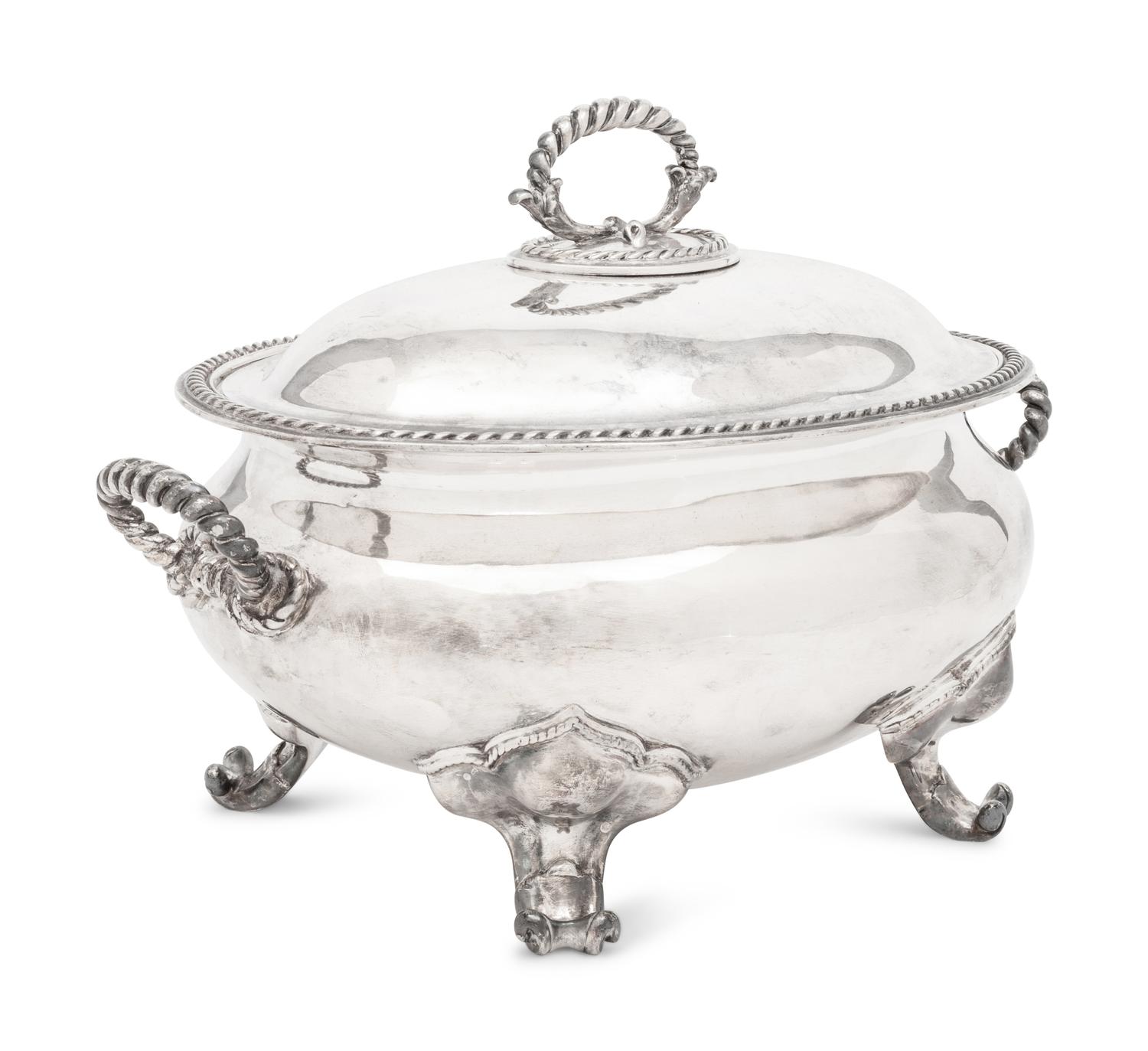 An English Silver-Plate Covered Tureen