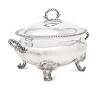 An English Silver-Plate Covered Tureen