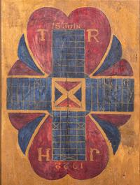 Three Paint Decorated Game Boards