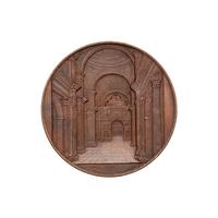 [EXONUMIA] An 1858 Commemorative Bronze Medallion by Jacques Weiner of the Consecration of St. Isaac's Metropolitan Cathedral, St. Petersburg , 60mm)