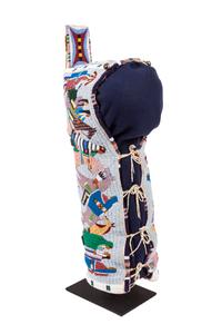 Pictorial Beaded Cradle, 2005-2006
