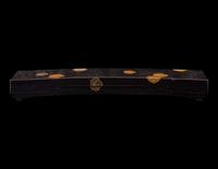 A Japanese Gold and Black Lacquer Rectangular Box