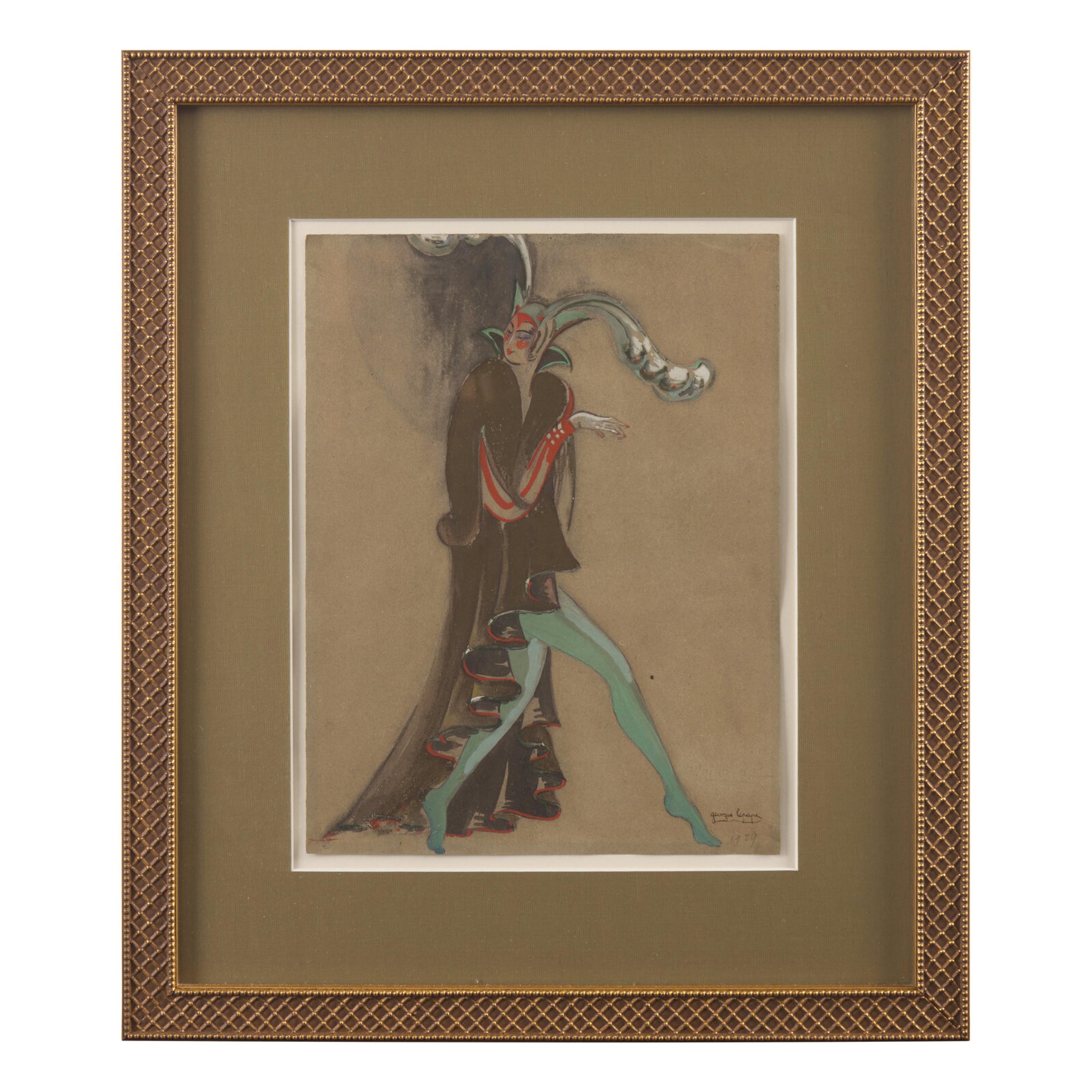 Georges Lepape (French, 1887–1971) — Les Collants Bleus (a costume design), 1929