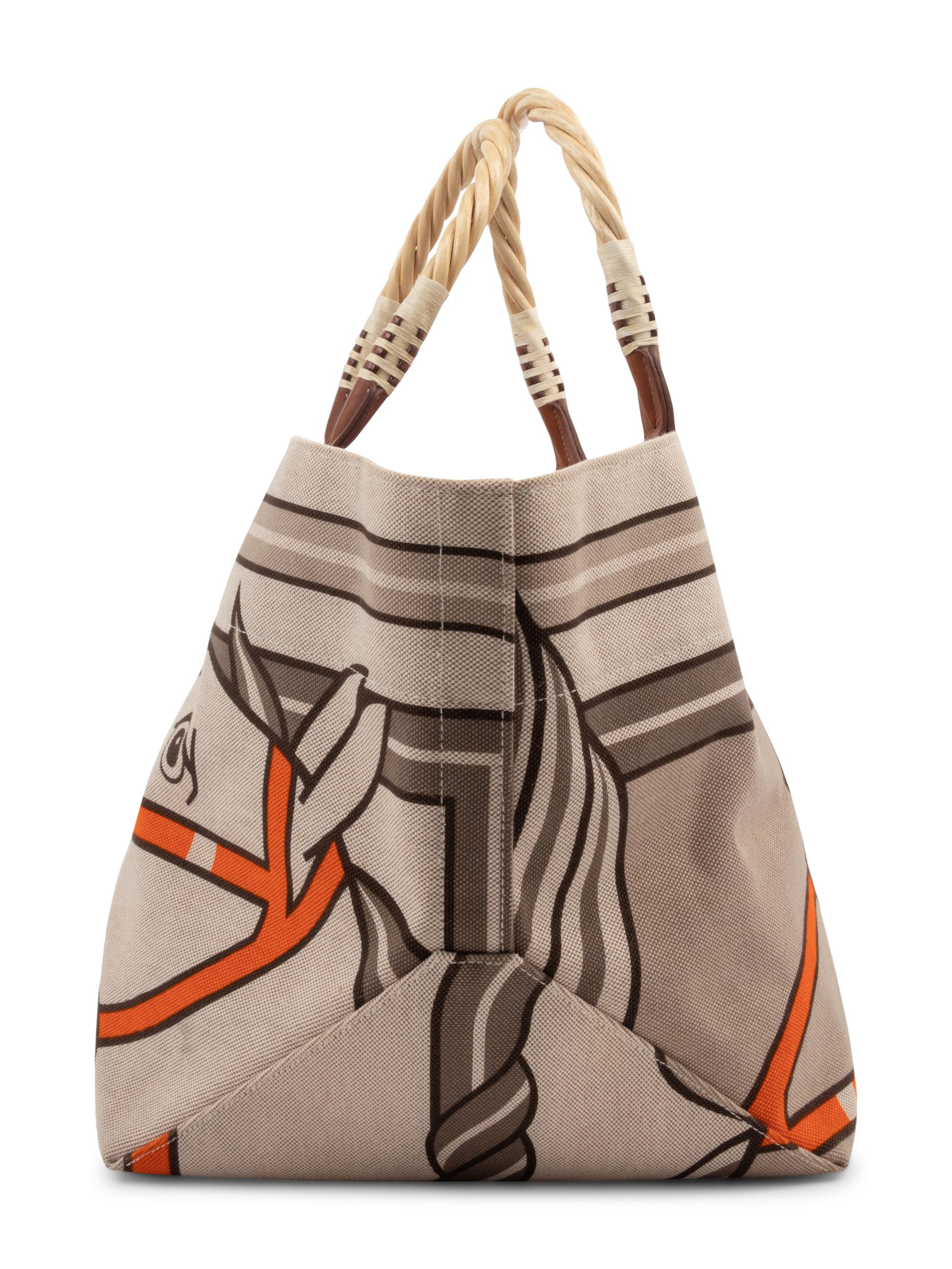 Hermès Steeple Toile Tote Bag, 2011