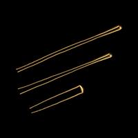 Three Chinese Gold Hairpins, Chai , Han-Tang Dynasty 西漢-唐 金钗三只