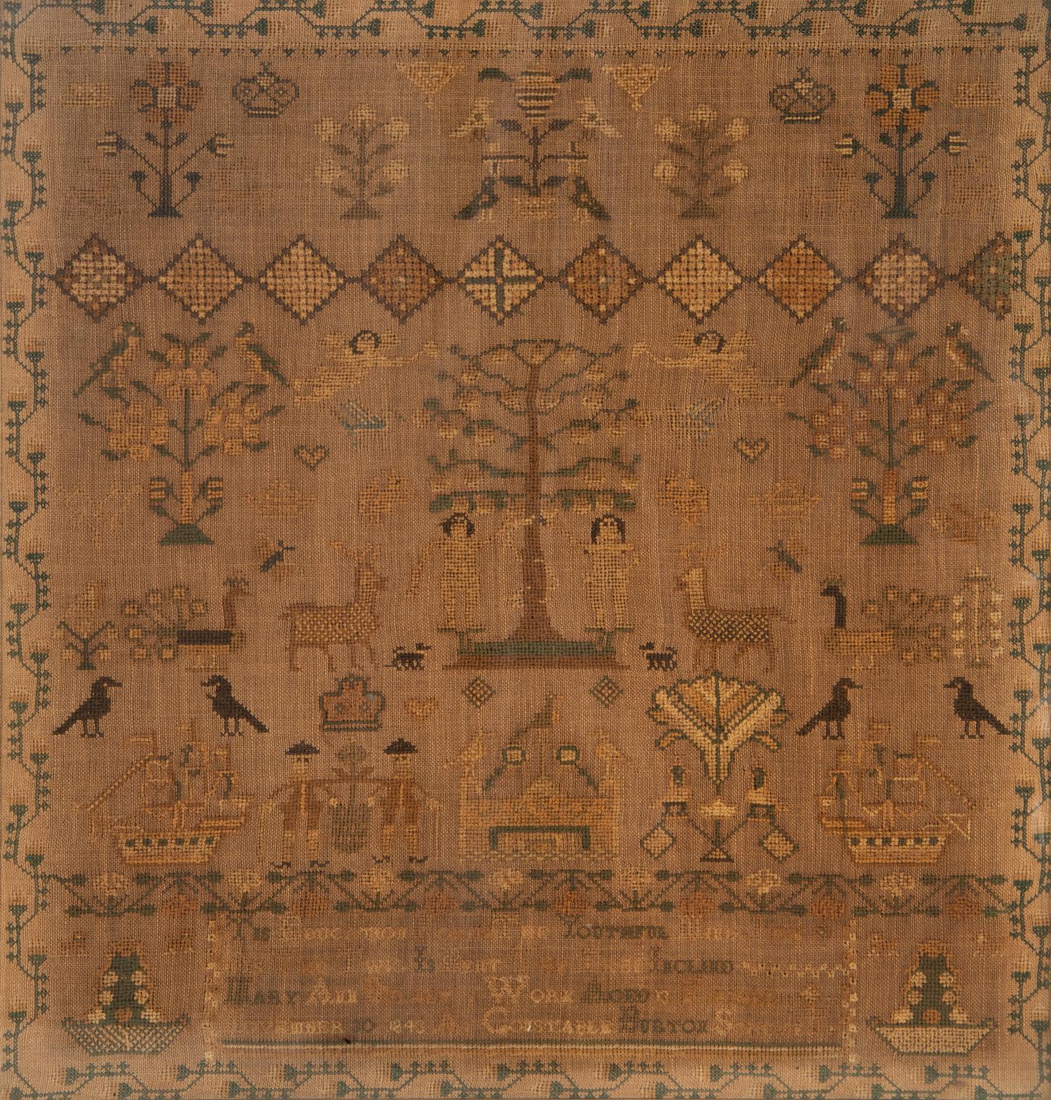 Two American Needlework Samplers