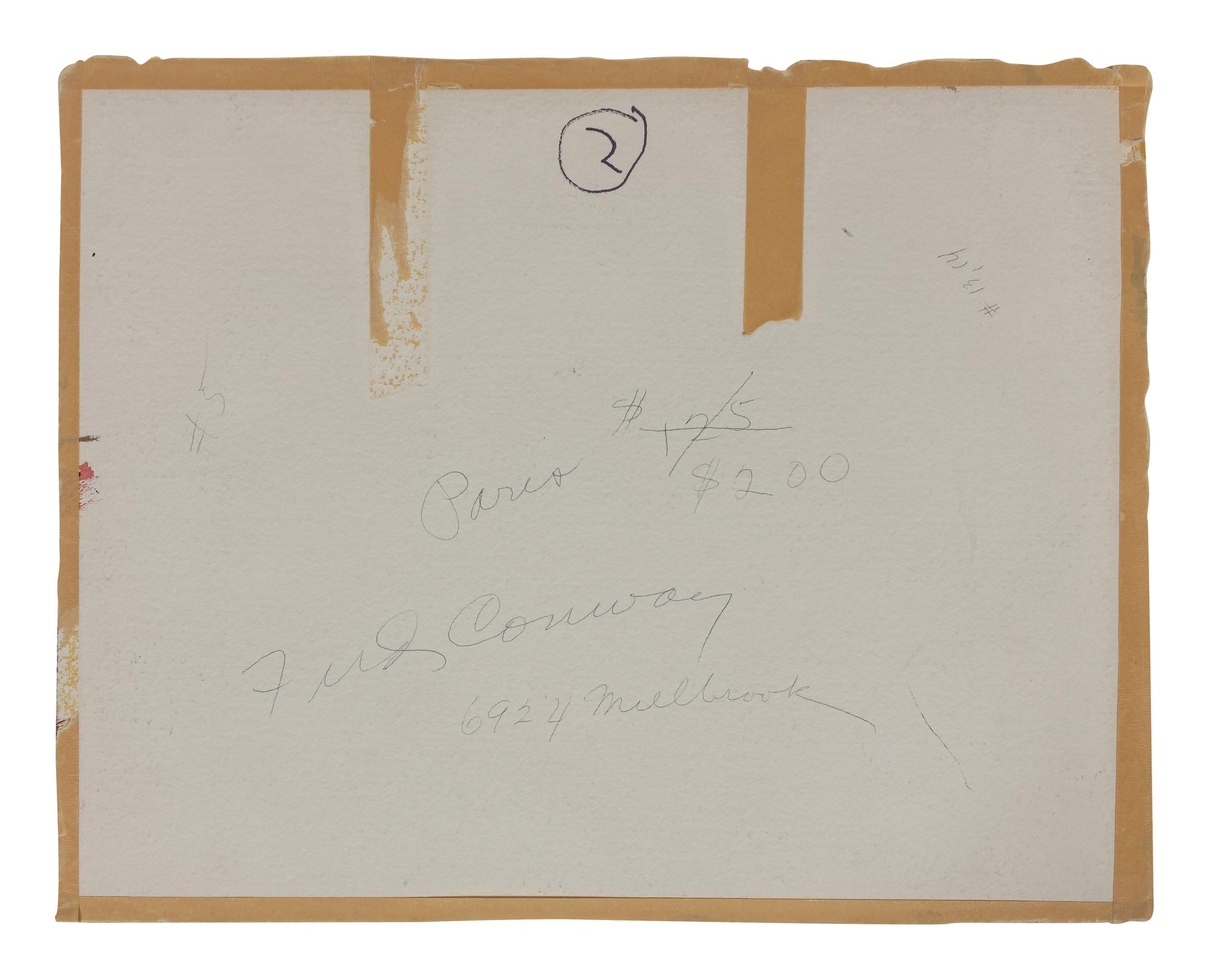 Two works: Paris and Paris, 1957