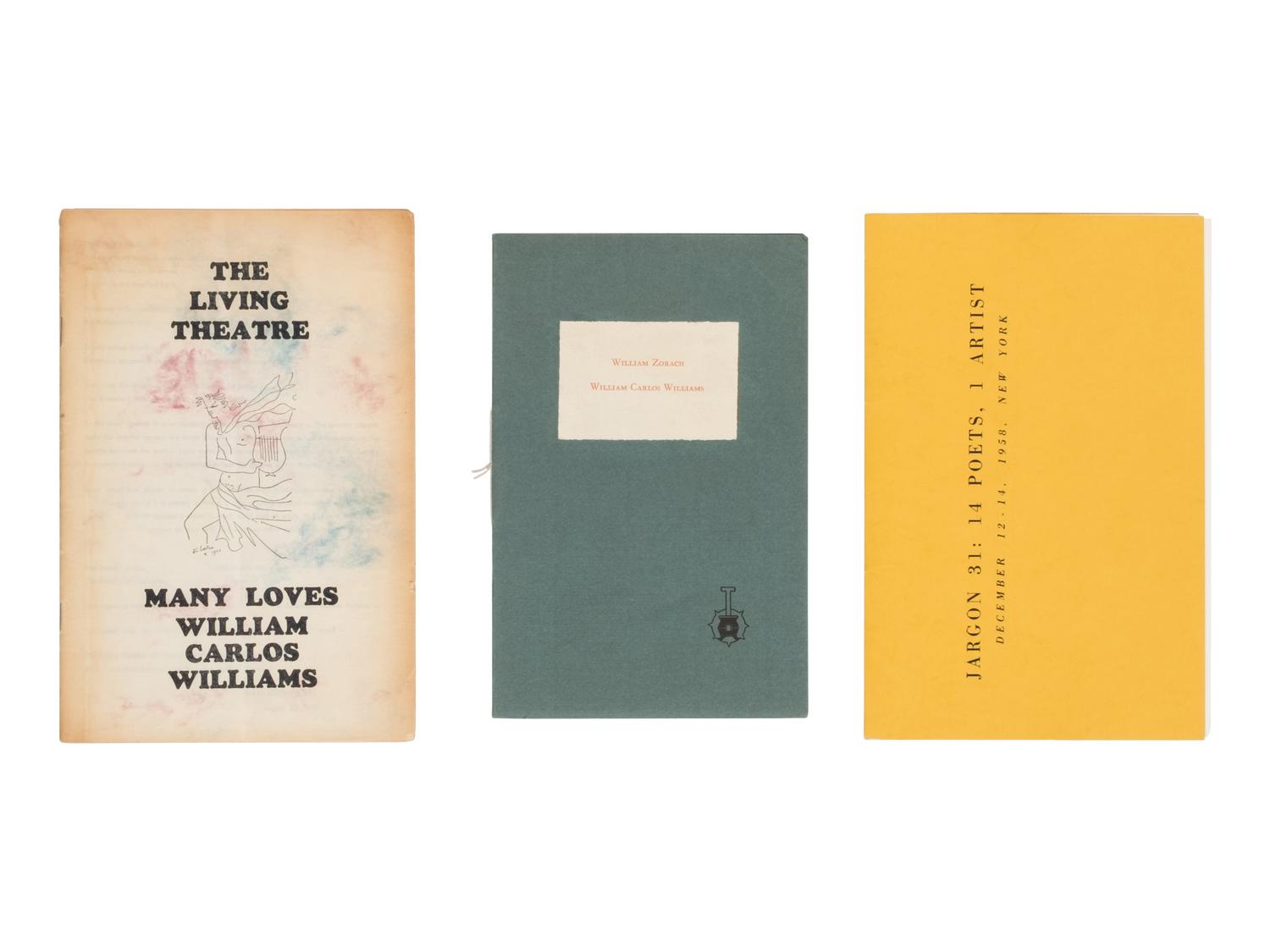 [Literature] Williams, William Carlos . Group of 22 Titles