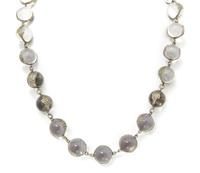 An Antique Sterling Silver and Rock Crystal "Pools of Light" Necklace, 47.10 dwts.