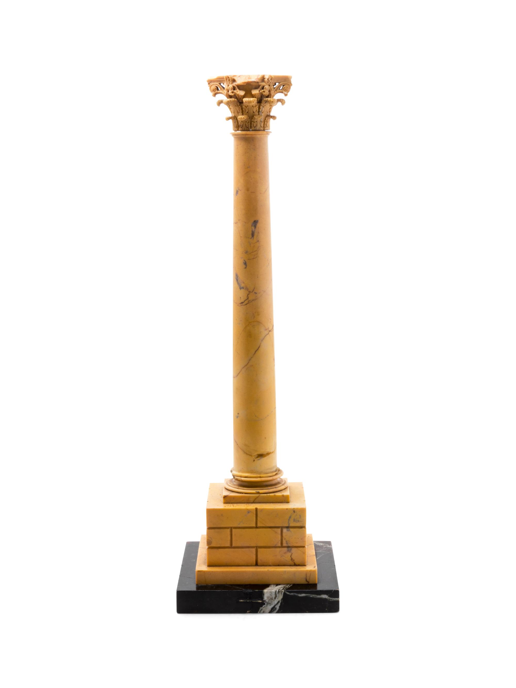 A Grand Tour Marble Model of a CorinthianColumn