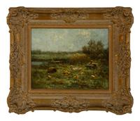 Ducks by a Pond