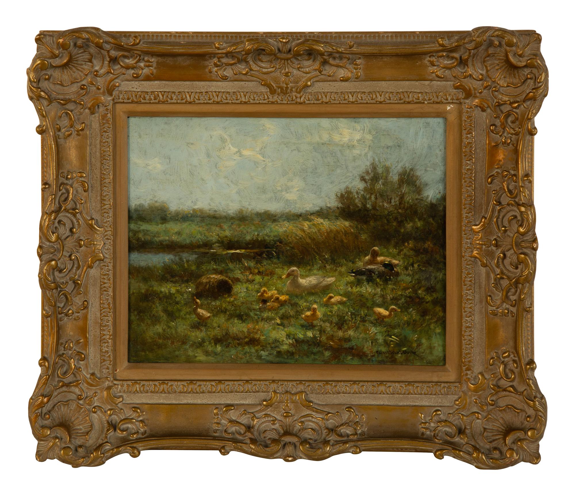 Ducks by a Pond