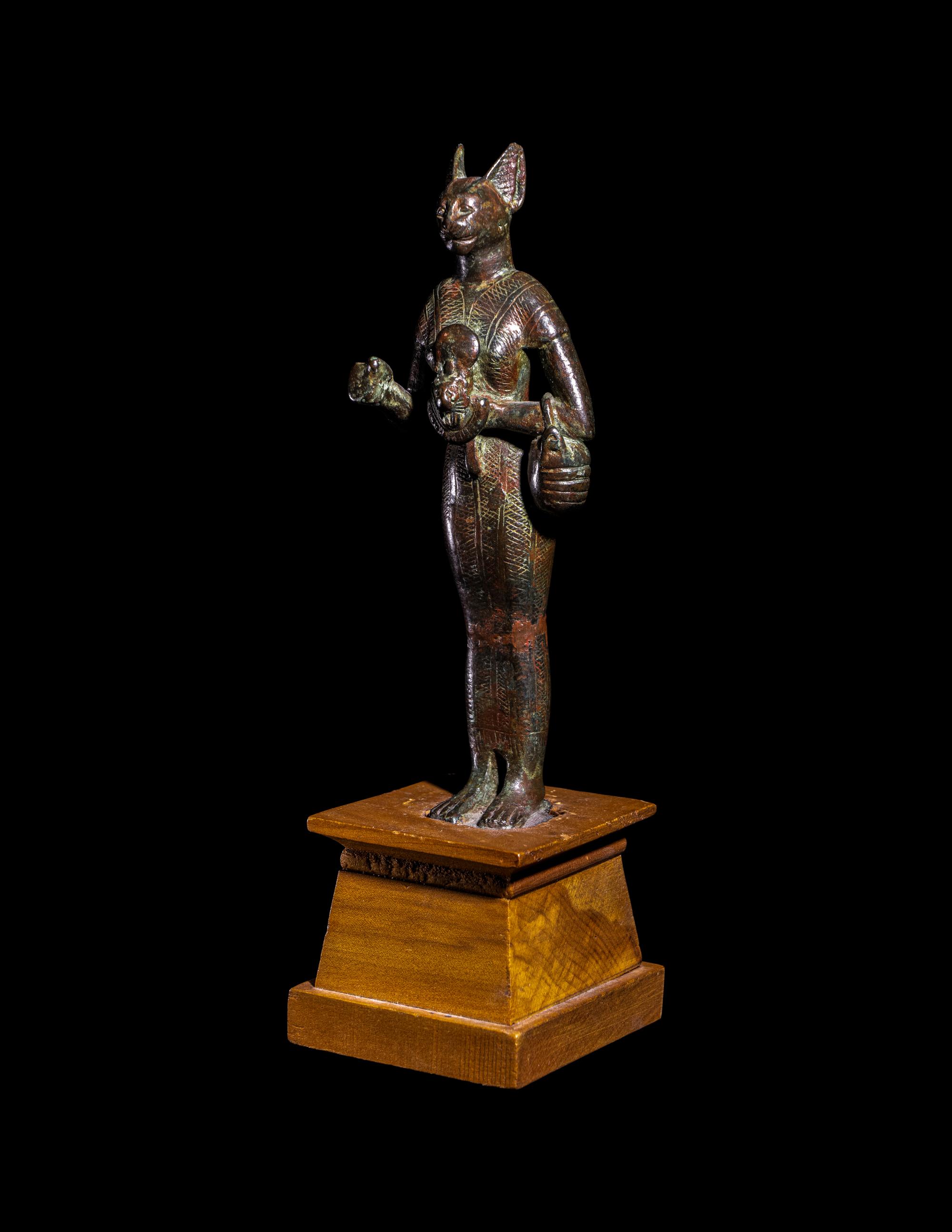 An Egyptian Bronze Bastet