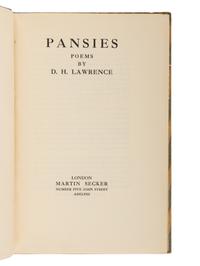 LAWRENCE, D.H. (1885-1930). A group of 35 works, including: