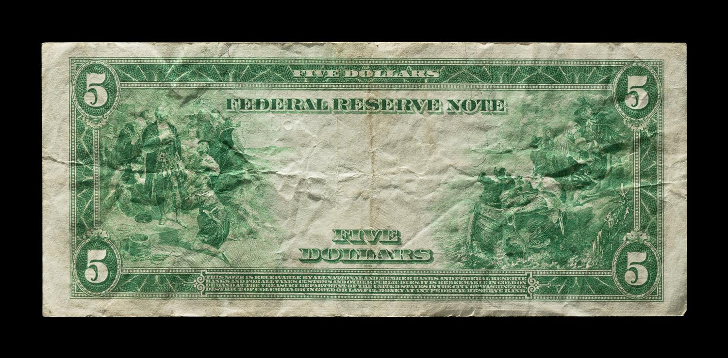 A United States Series 1914-G $5 Federal Reserve Note