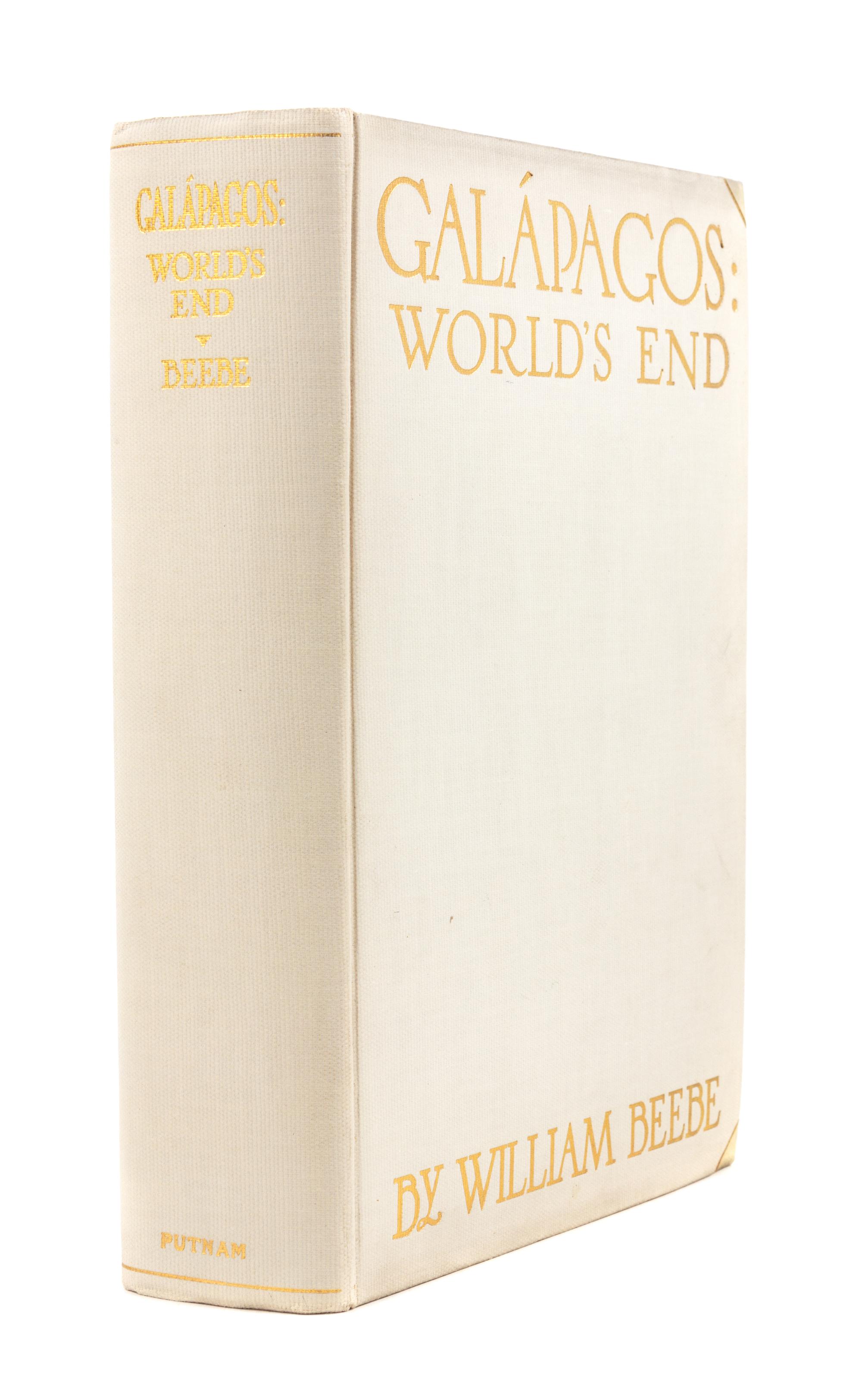 BEEBE, Charles William (1877-1962). Galapagos. World's End. New York: G.P. Putnam's at the Knickerbocker Press, 1924.
