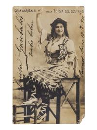 [19TH AND 20TH-CENTURY OPERA SINGERS]. A group of 7 photographs of opera singers from the 1890s-1900s, most signed, comprising images of: