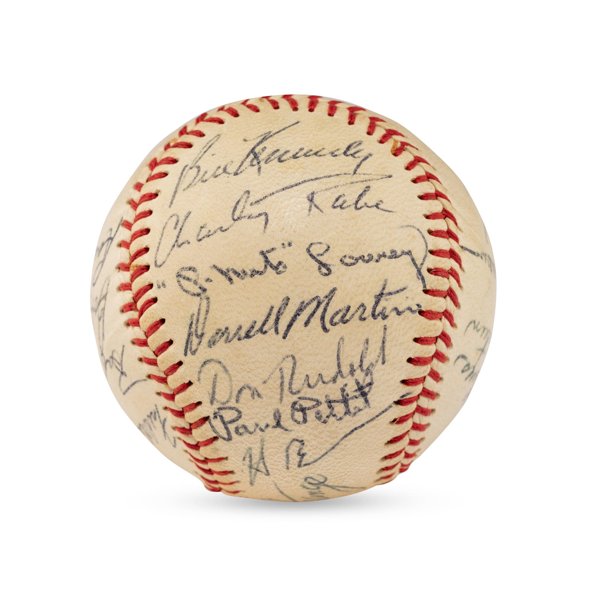 A 1959 Seattle Rainers Team Signed Autograph Baseball