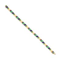 YELLOW GOLD AND ENAMEL BRACLET