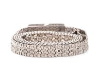 WHITE GOLD AND DIAMOND BELT