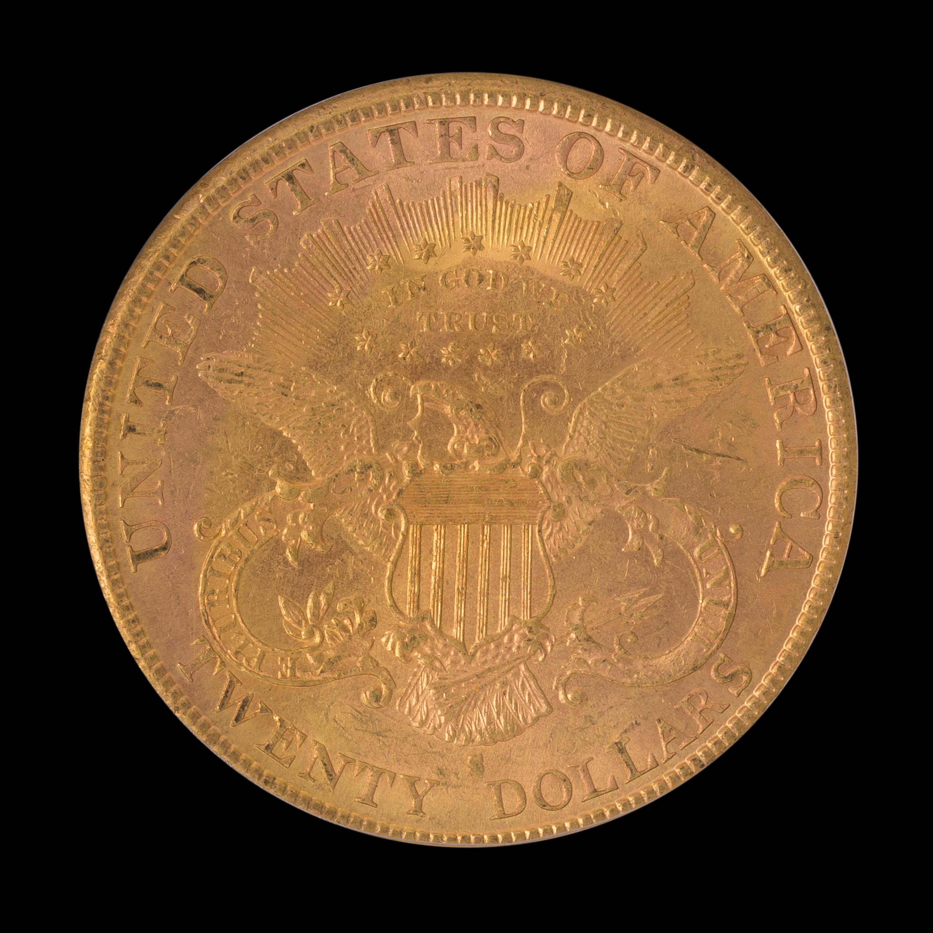 A United States 1881-S Liberty Head $20 Gold Coin