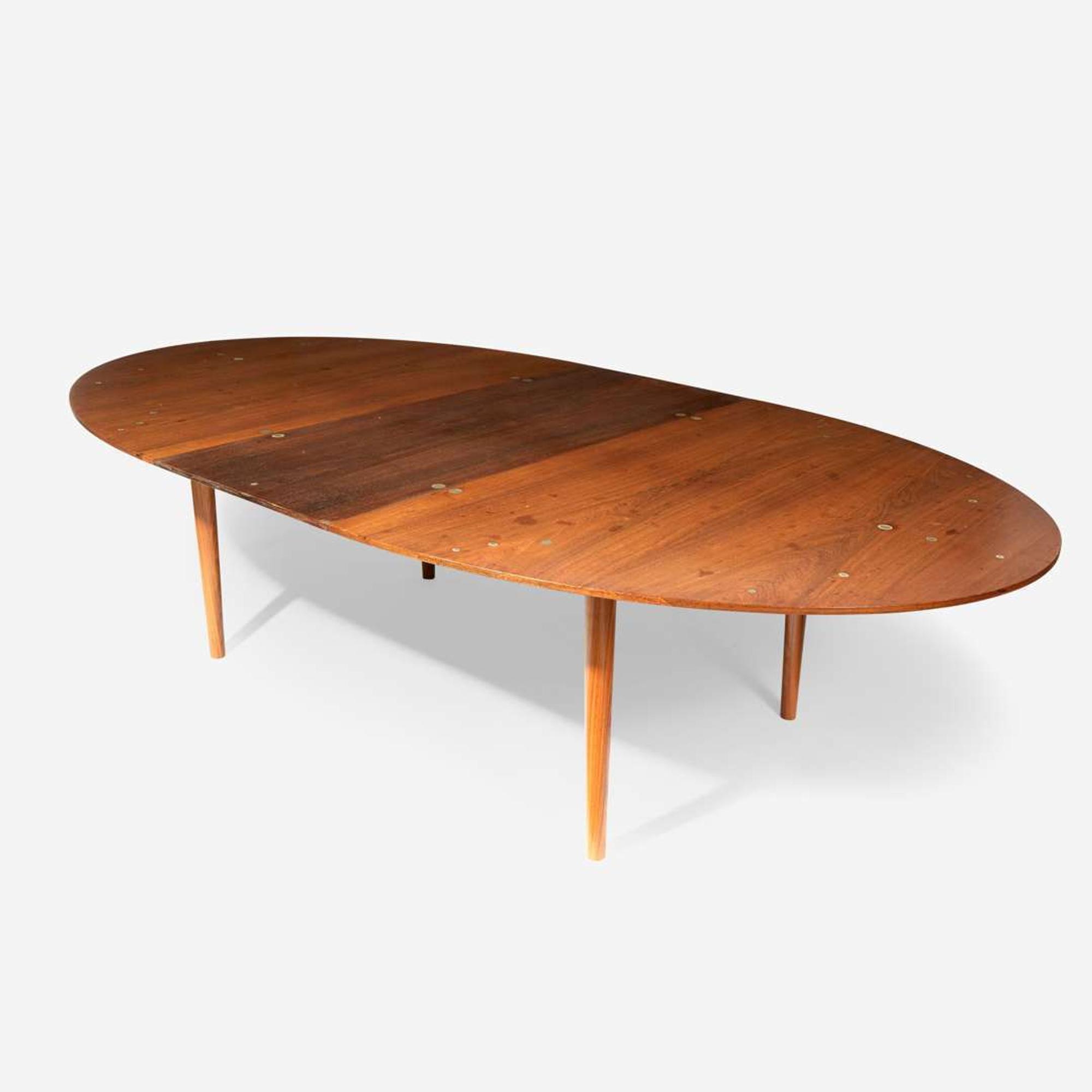 Finn Juhl "Judas" Dining Table, Niels Vodder, Denmark, circa 1950