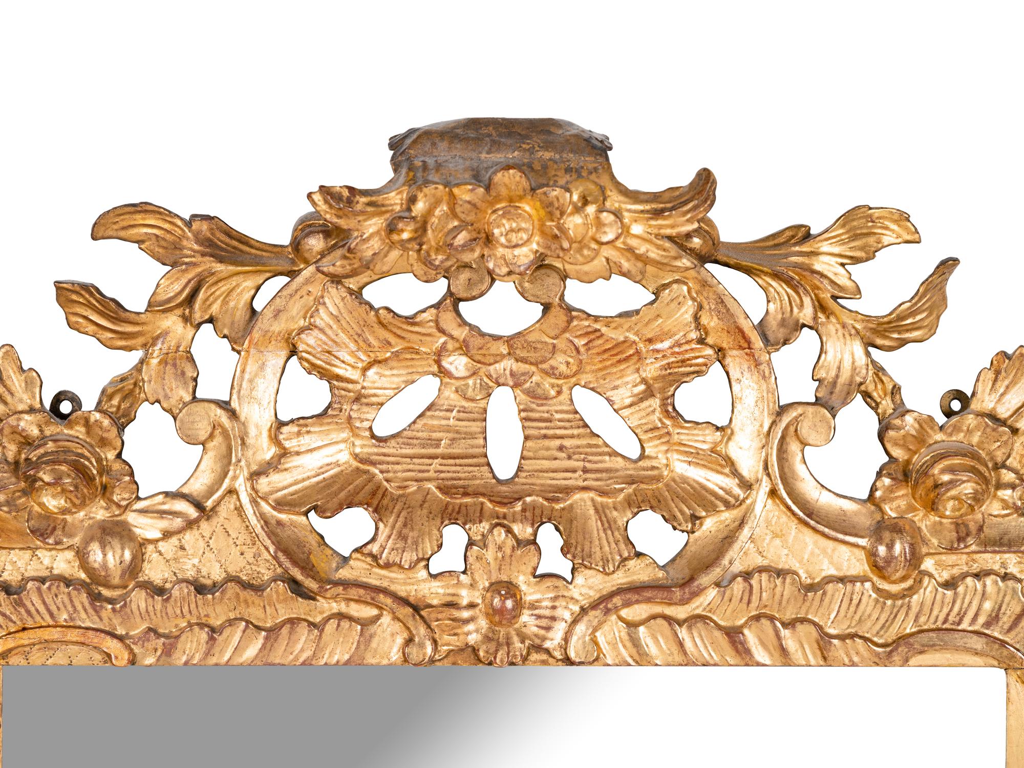 A Régence Style Giltwood Mirror
