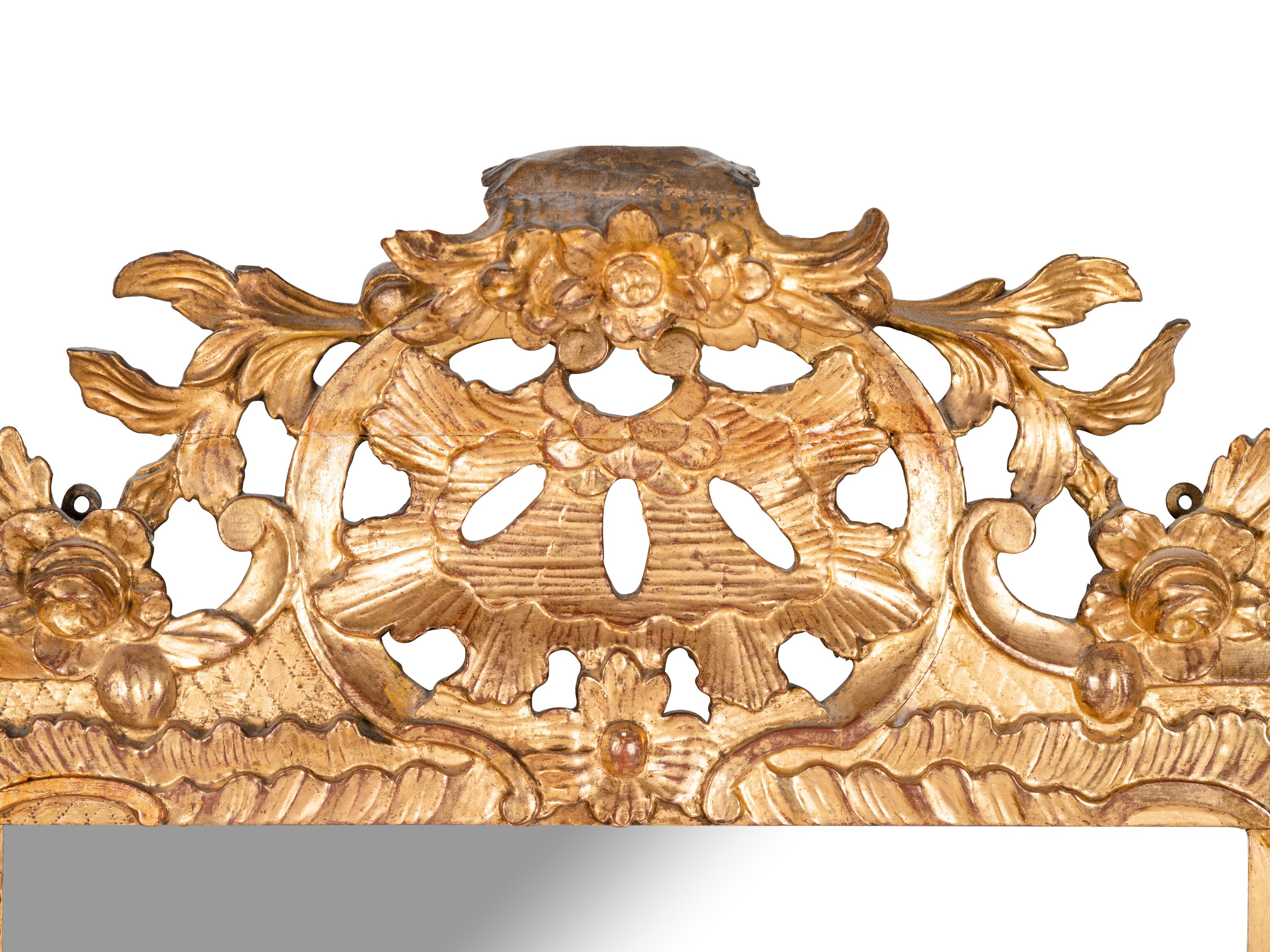 A Régence Style Giltwood Mirror
