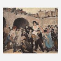 Robert Spencer (American, 1879-1931) - Study for 'The Seed of Revolution'