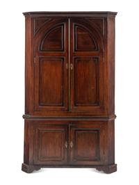 A George II Mahogany Corner Cabinet