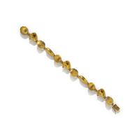 YELLOW GOLD SHELL LINK BRACELET