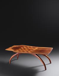 Coffee Table with Chessboard inlay, 1968 Arthur Espenet Carpenter archives #6864