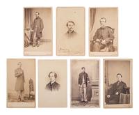 [CIVIL WAR]. A group of 16 CDVs of New York and Connecticut soldiers, highlighted by 10 images of identified members of the 94th New York Infantry, which was heavily engaged at Gettysburg.