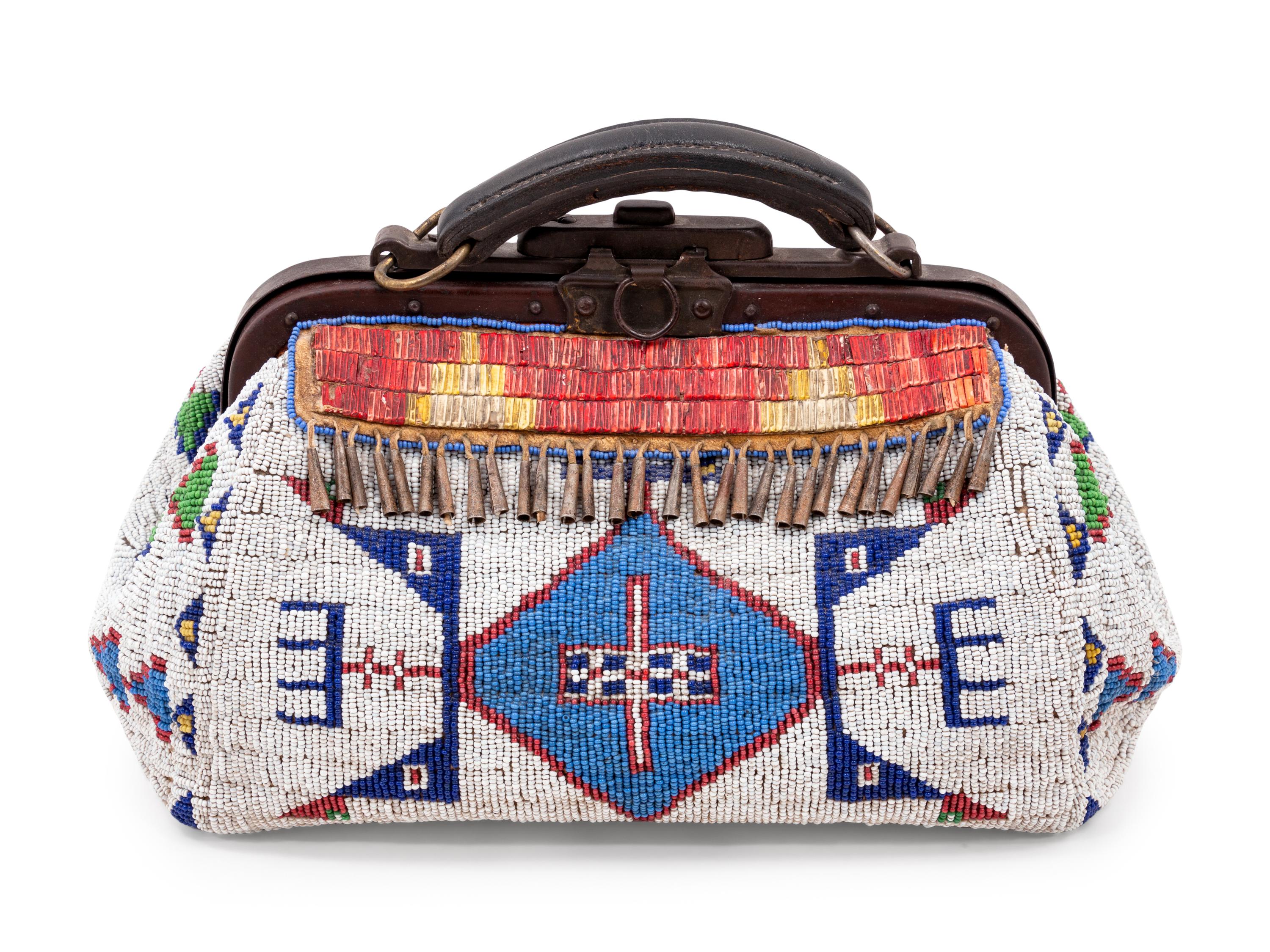 Sioux Beaded and Quilled Hide "Doctor's Bag"