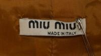 A Miu Miu Gold Silk Skirt Suit, Size 42.